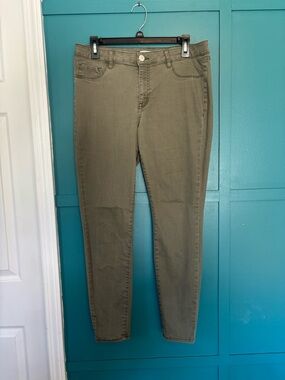 refuge Olive Green Skinny Jeans Size 10
